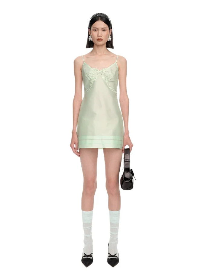 Hollow Bow Tie Strap Dress - CHINASQUAD
