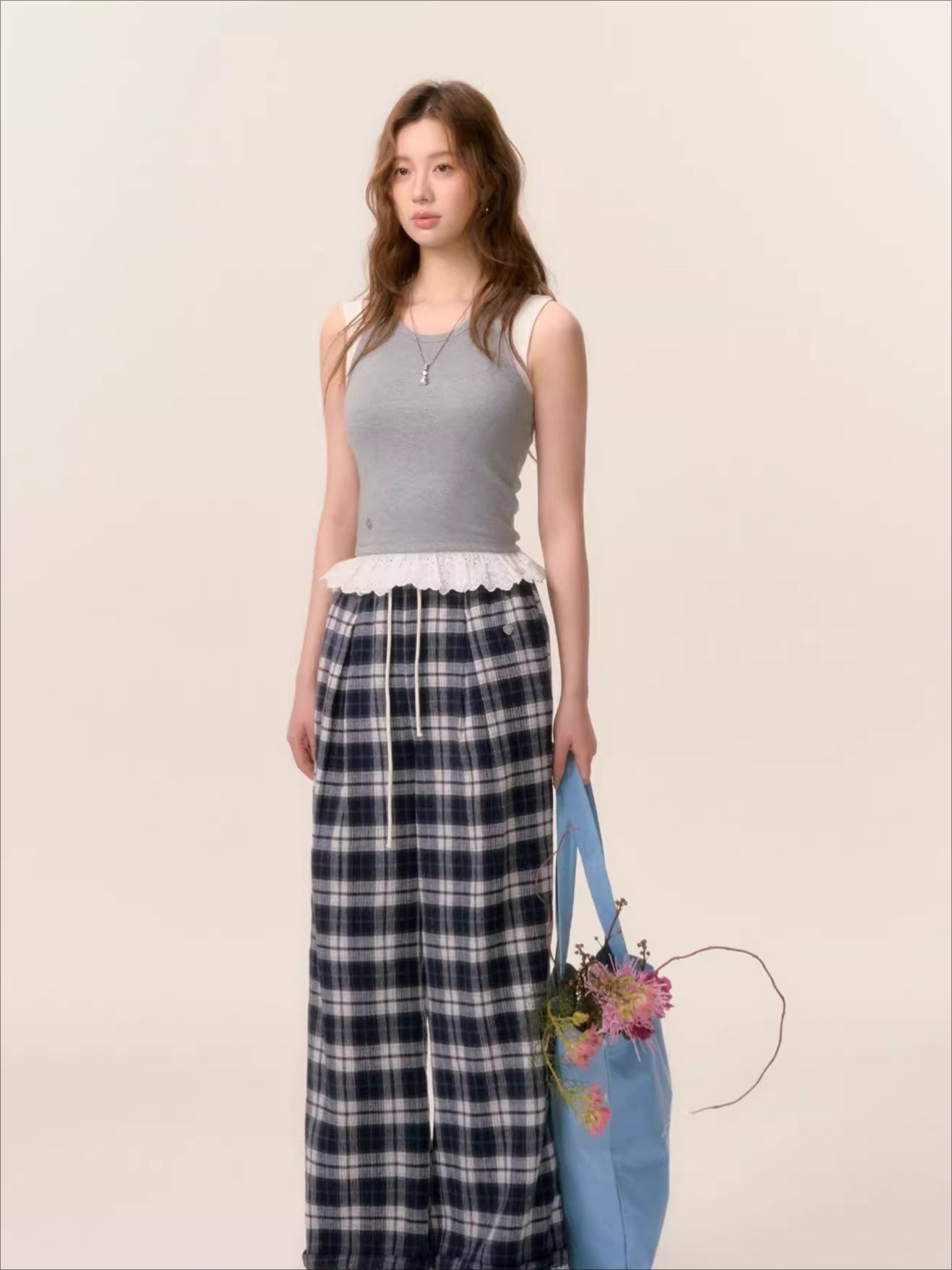 Petal Lace Strapped Tank Top