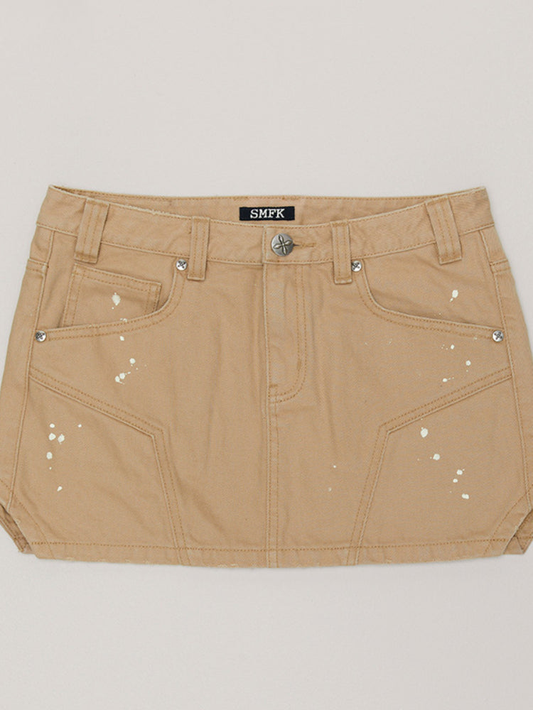 Compass Wild Origin Denim Skirt Sand