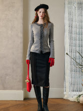 Elastic Knit Cardigan Base Sweater - CHINASQUAD