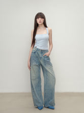 Embroidered Bow Shoulder Strap Slimming Camisole - CHINASQUAD