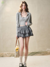 Flower Embroidered Lace Waist Skirt - CHINASQUAD