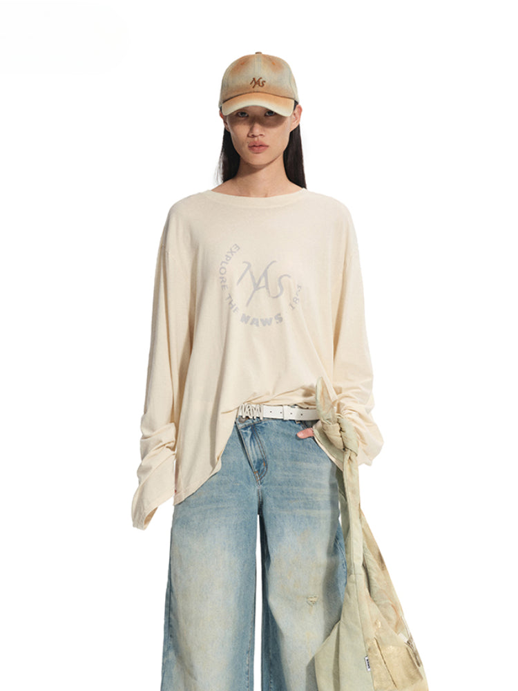 Vintage Washed Casual Loose T-Shirt - CHINASQUAD