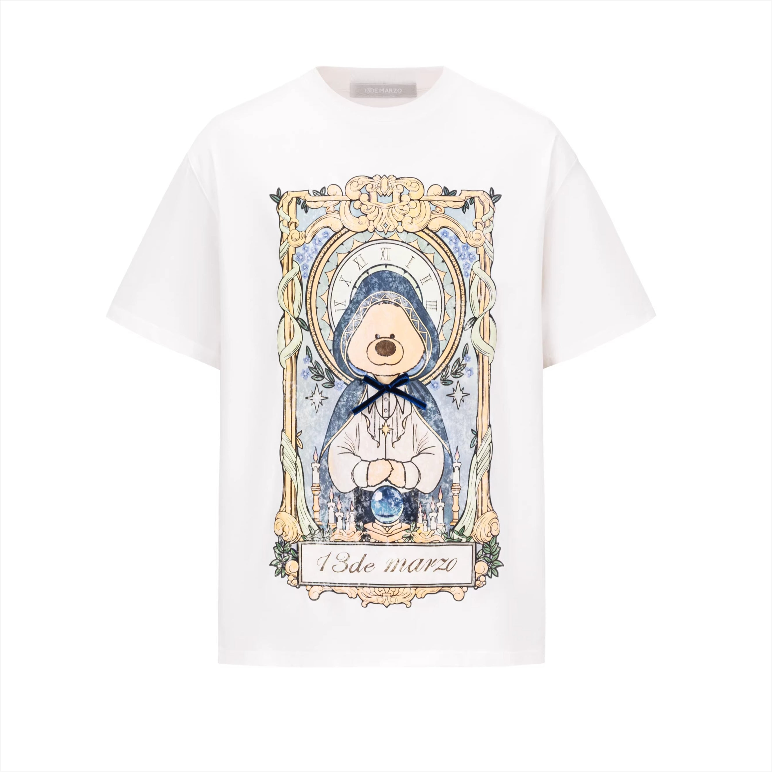Tarot Bear Graphic Oversized T-Shirt