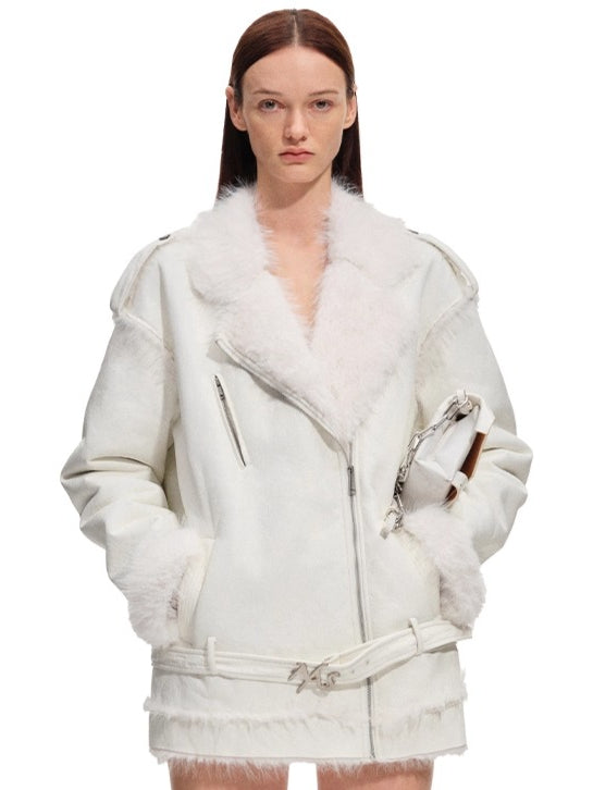 Polar Eco Faux Leather Fur Jacket