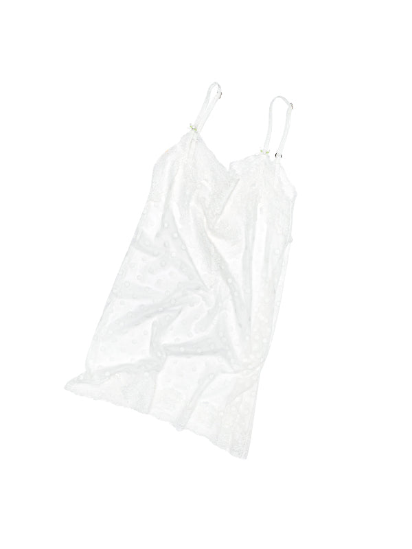 Polka Dot Lace Slip Dress - CHINASQUAD