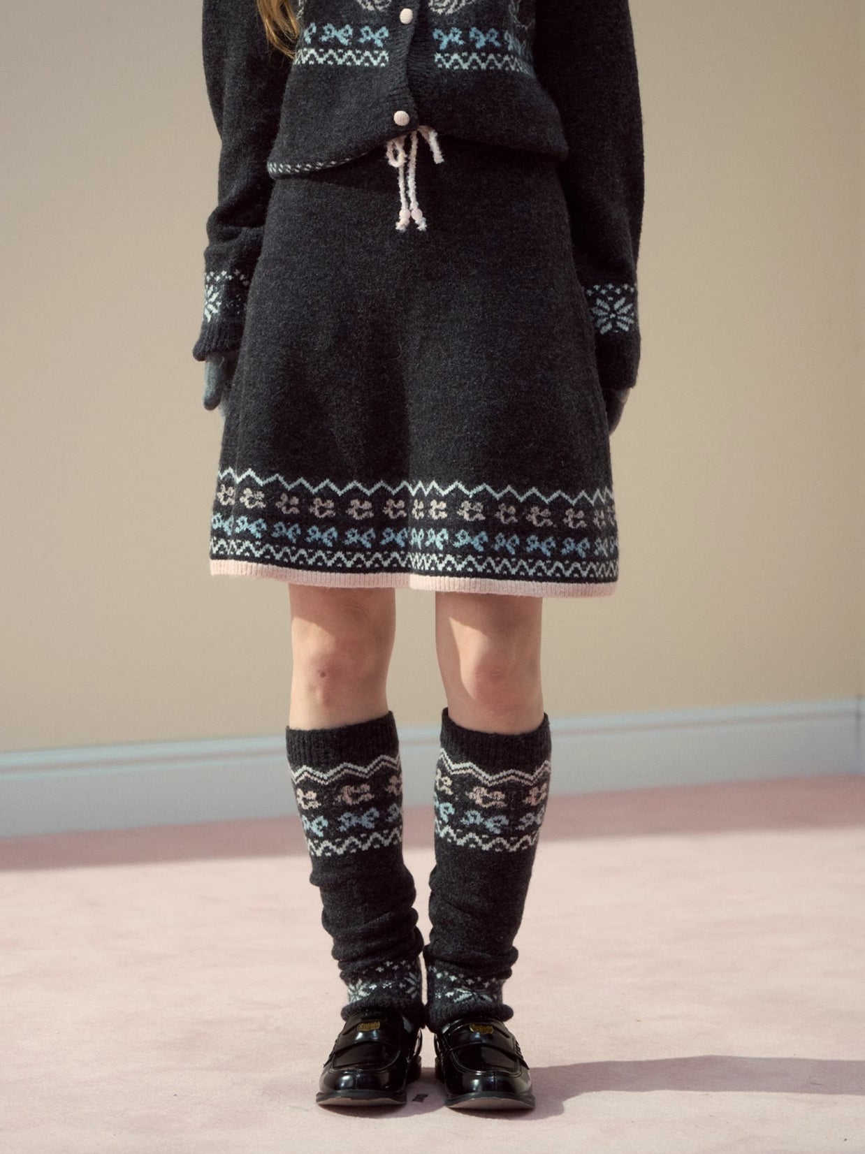 Fair Isle Knit Leg Warmers - CHINASQUAD