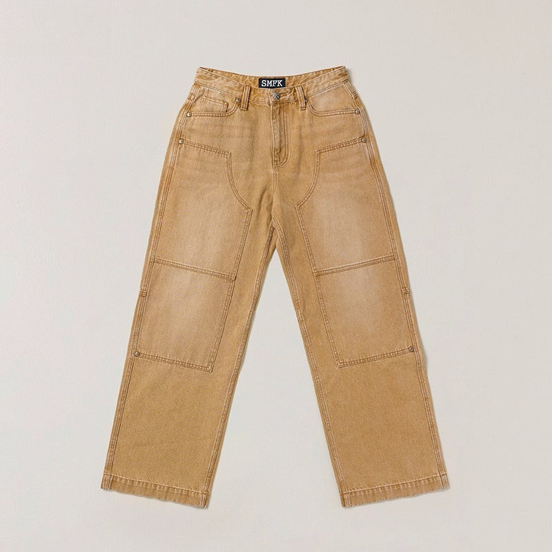 Compass Vintage Wide Cargo Jeans - CHINASQUAD