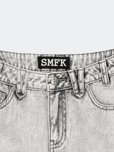 Compass Wild Tarpan Denim Mini Skirt Gray - CHINASQUAD