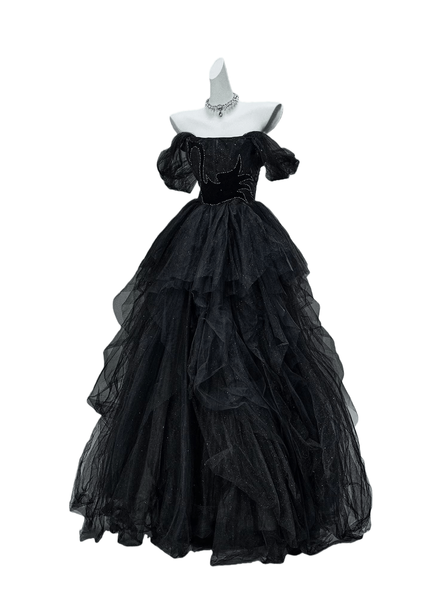 Black Swan Nocturne Tulle Couture Gown