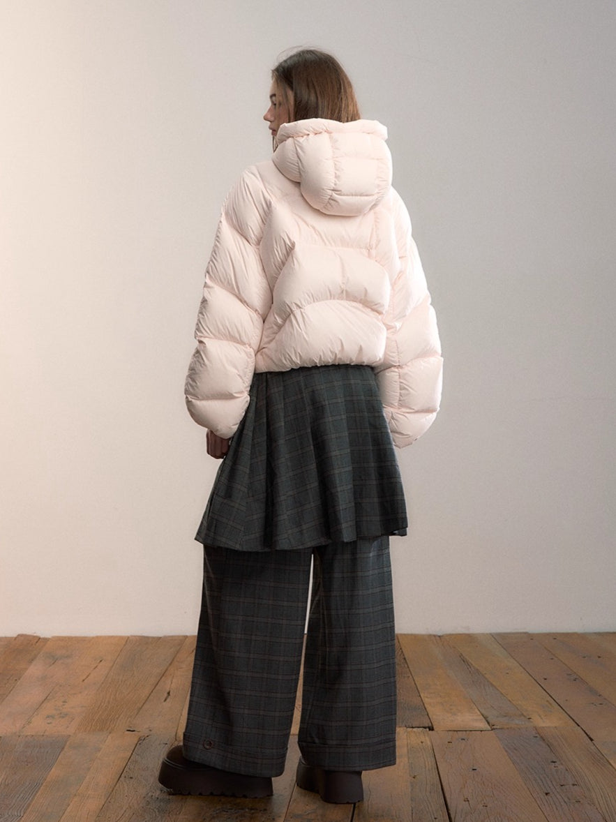 Pastel Cloud Puffer Down Jacket