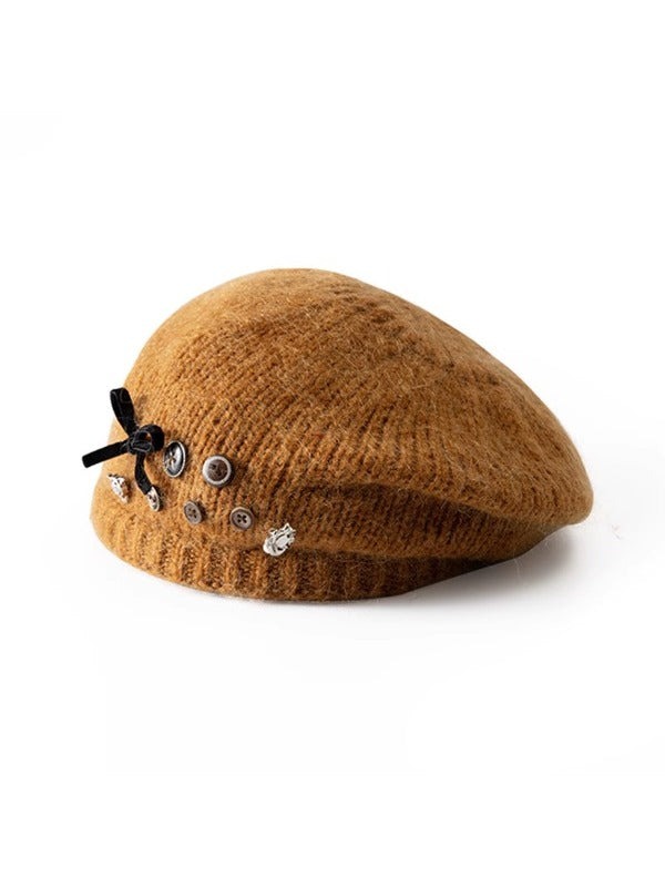 Wool Knit Beret - CHINASQUAD