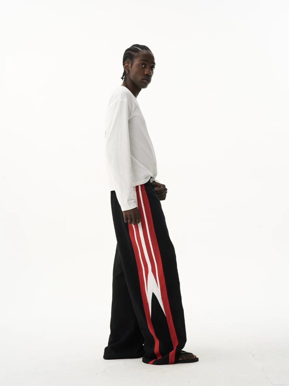 Double Waist Printed Street Sweatpants