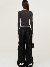 Embroidered Ultra-Light Wide-Leg Workout Pants - CHINASQUAD