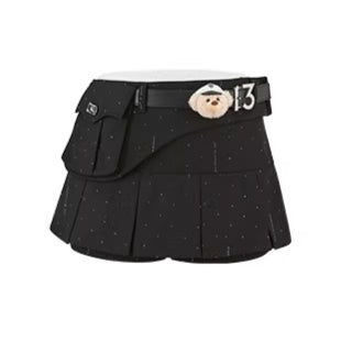 Pocketed Tailored Pleated Mini Skirt