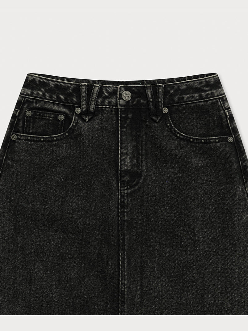 Compass Wild Cyberpunk Denim Skirt - CHINASQUAD
