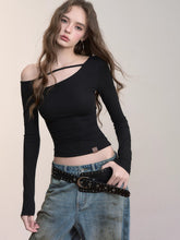 Asymmetric Shoulder Lyocell Blouse - CHINASQUAD