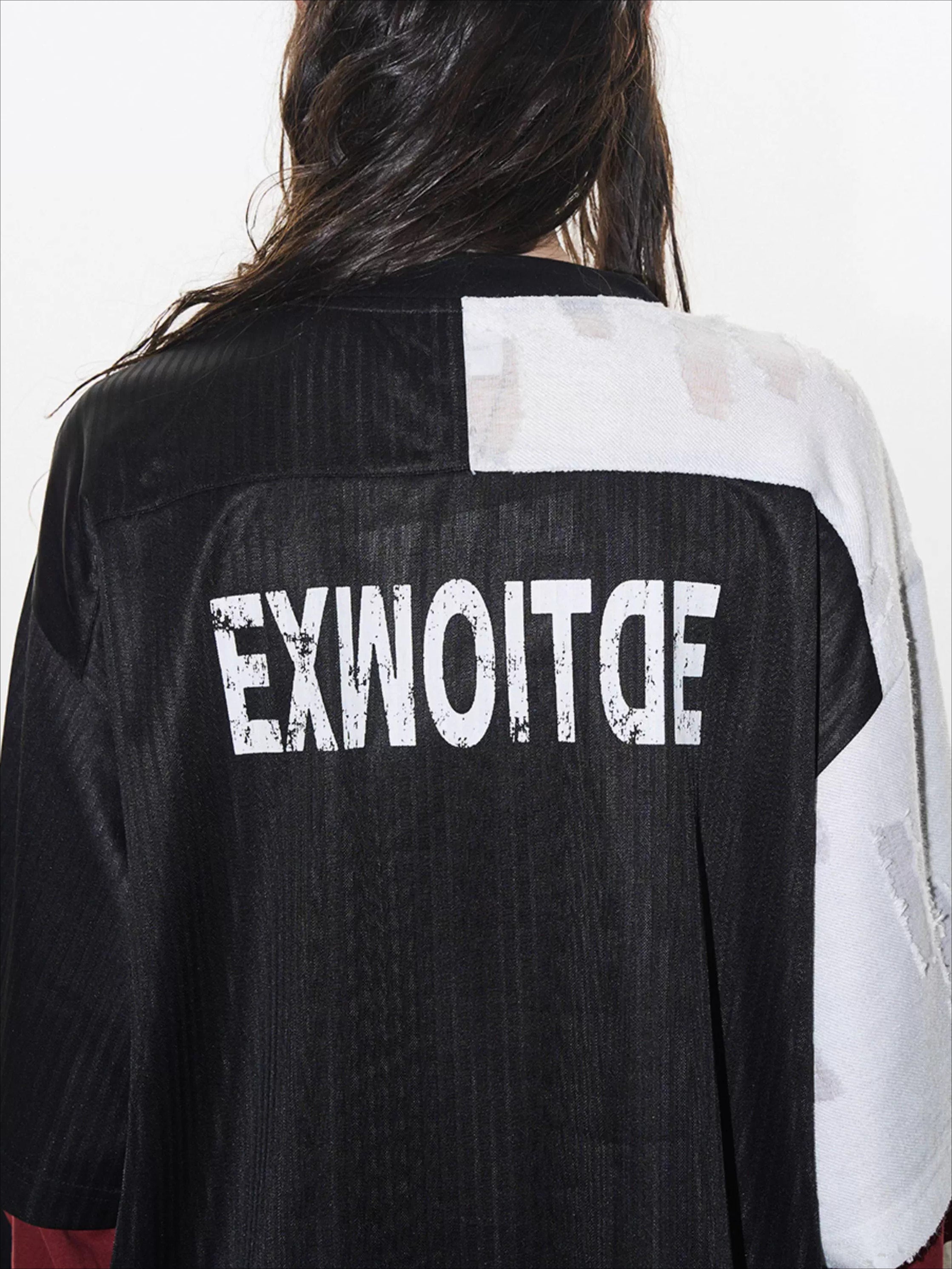 EXITMODE Textured Layered Sports Jersey Tee
