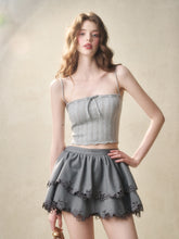 Embroidered Wool Hollow Cardigan & Tank Top Set - CHINASQUAD