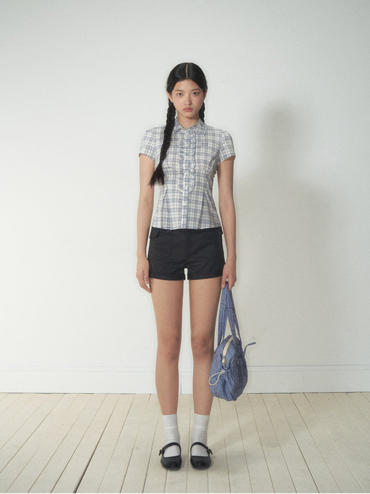 College - Style Slim Short - Sleeve Shirt - CHINASQUAD