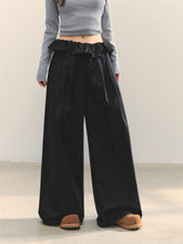 Turned-over Waist Straight-leg Casual Pants - CHINASQUAD
