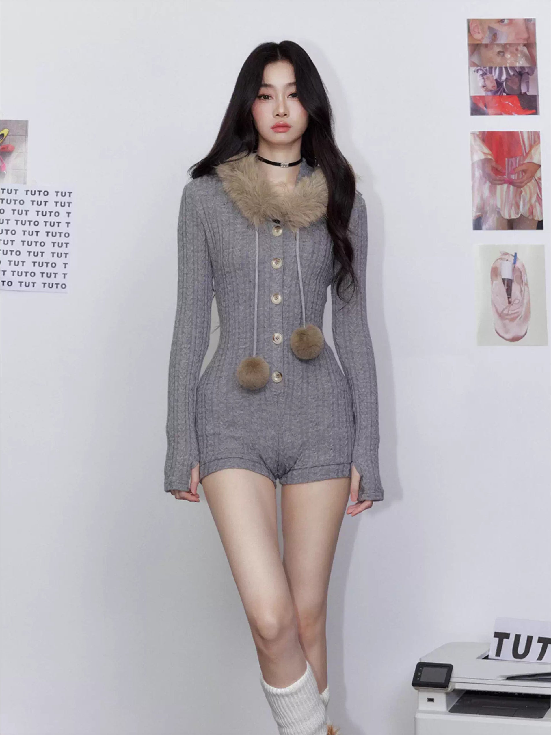 Stretch Sculpting Hooded Jumpsuit