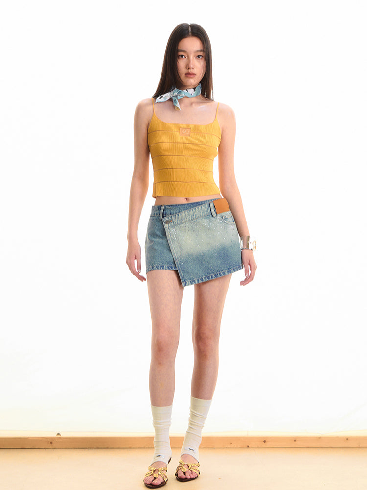 Modern Rhinestone Galaxy A-line Skirt - CHINASQUAD