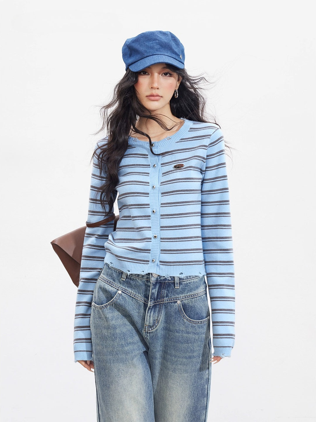 Striped Knit Cardigan