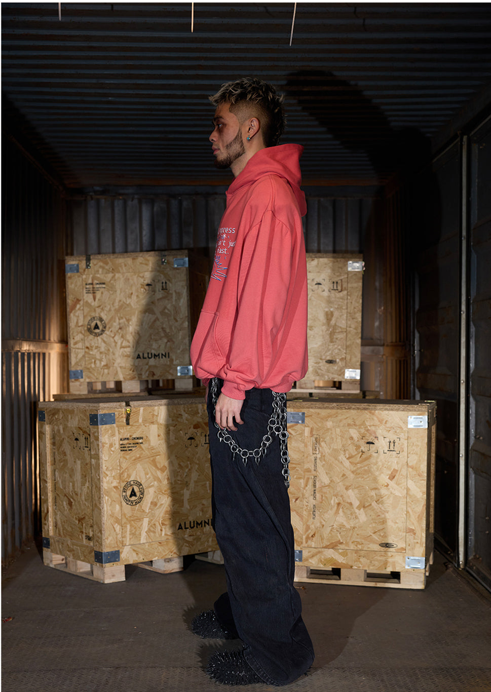 Black & Red Hooded Sweatshirt - CHINASQUAD