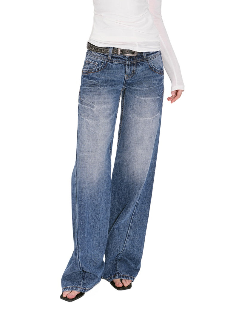 Retro Wash Blue Jeans - CHINASQUAD