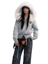 Faux Fur Lined Zipper Fur Collar Jacket - CHINASQUAD