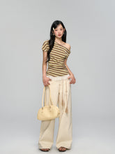 High-Waist Loose Straight - Leg Rope Jeans - CHINASQUAD