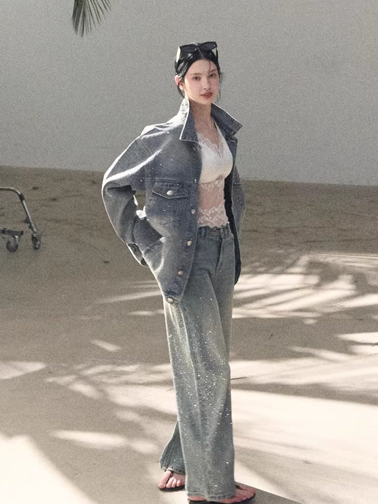 French Satin Lace Backless Camisole