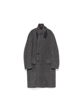 Dark Green & Gray Multi-Collar Woolen Coat - CHINASQUAD