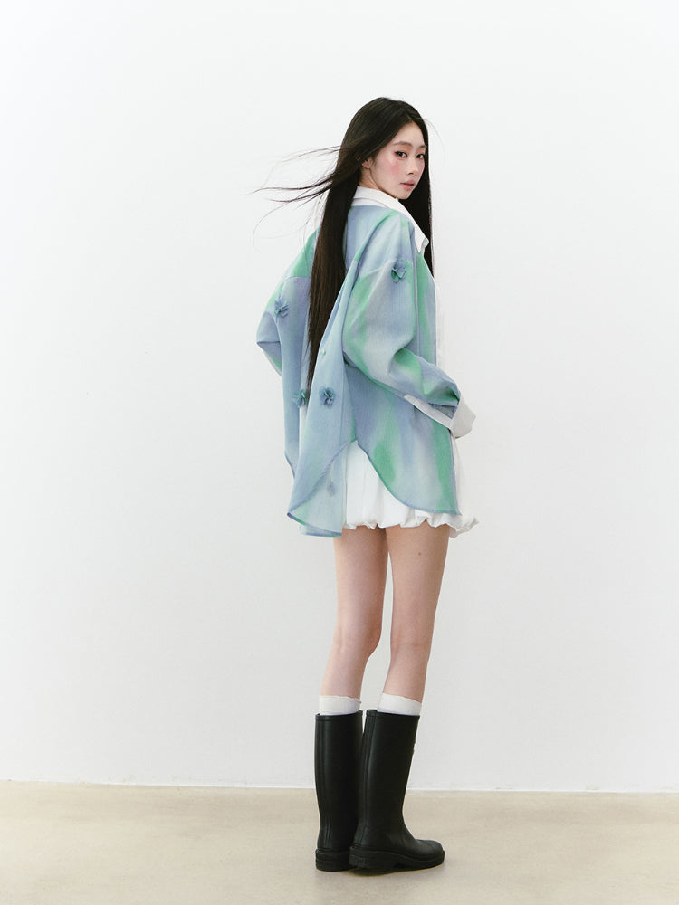 Floral Thin Flowing Sunshade Shirt - CHINASQUAD