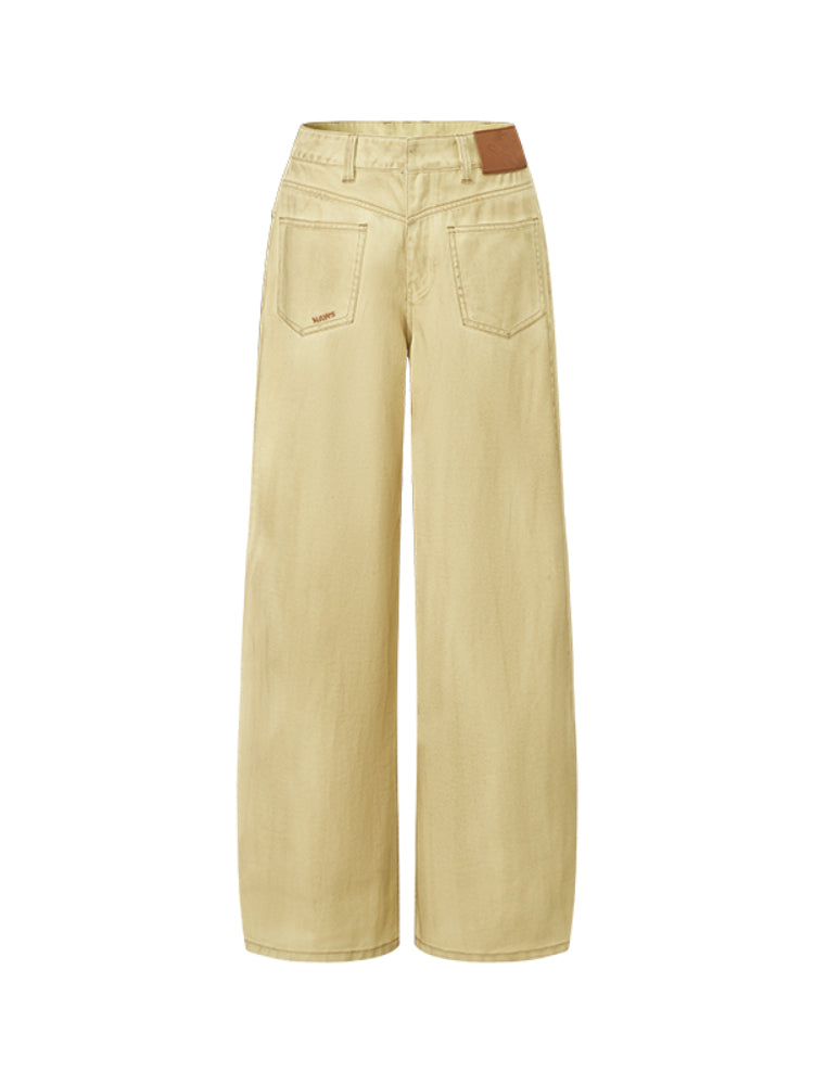Vintage Washed Loose Casual Wide-Leg Pants - CHINASQUAD
