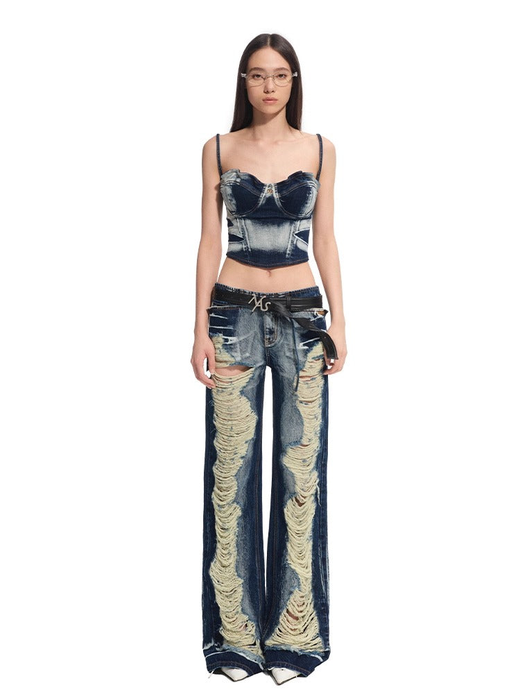 "Feria Series" Volcano Ripped Jeans - CHINASQUAD
