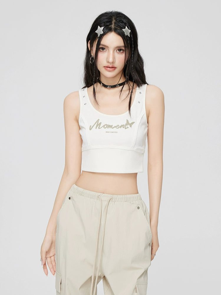 Rivet Butterfly Tank Top - CHINASQUAD