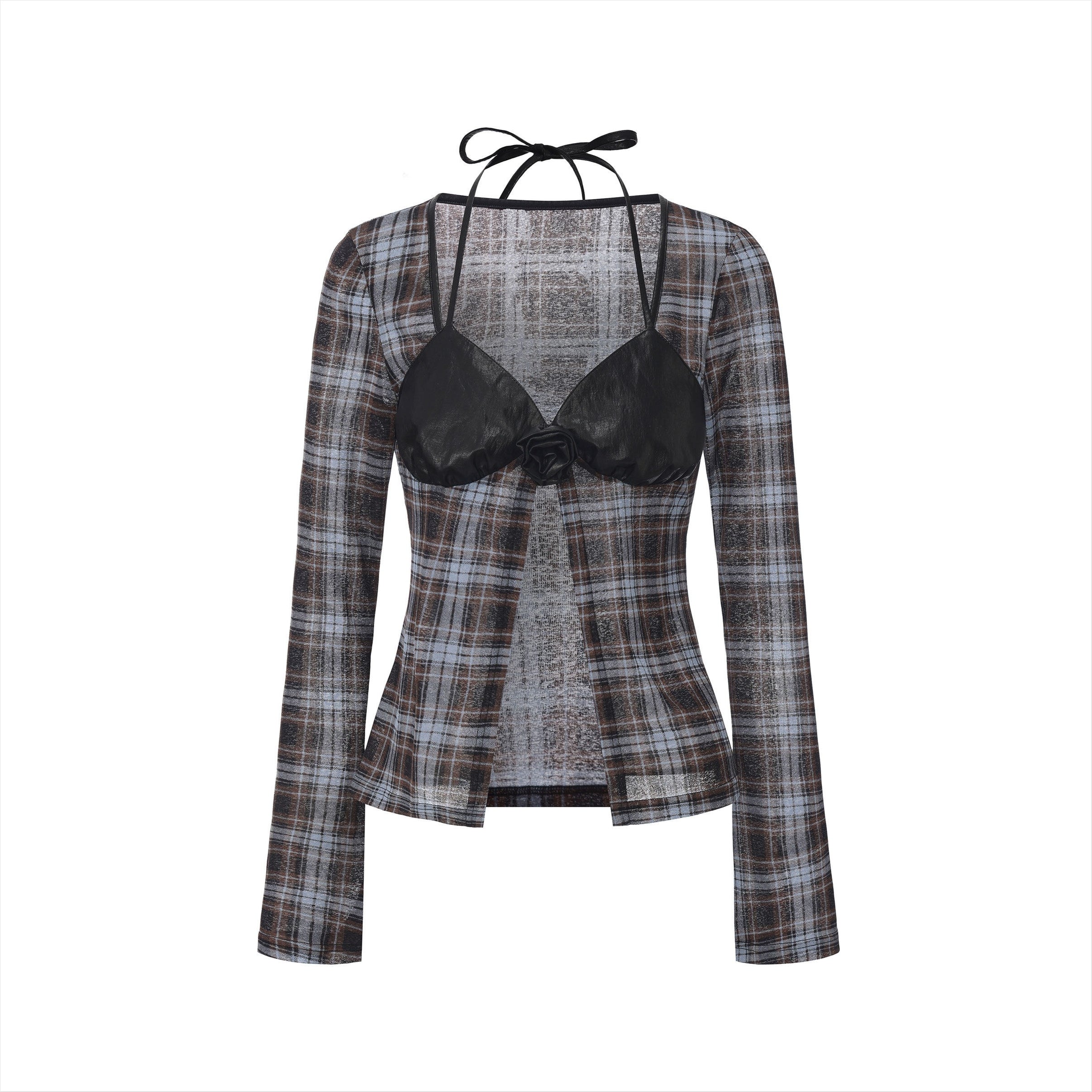 Punk Mesh Panel Long Sleeve