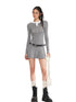Cable Knit Backless Pleated Mini Dress - CHINASQUAD