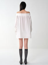 One-Shoulder Mid-Length Shirt Dress - CHINASQUAD