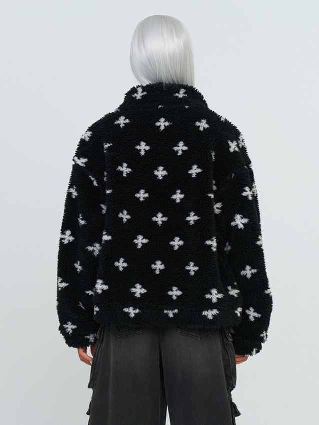 Black Garden Fleece Jacket - CHINASQUAD