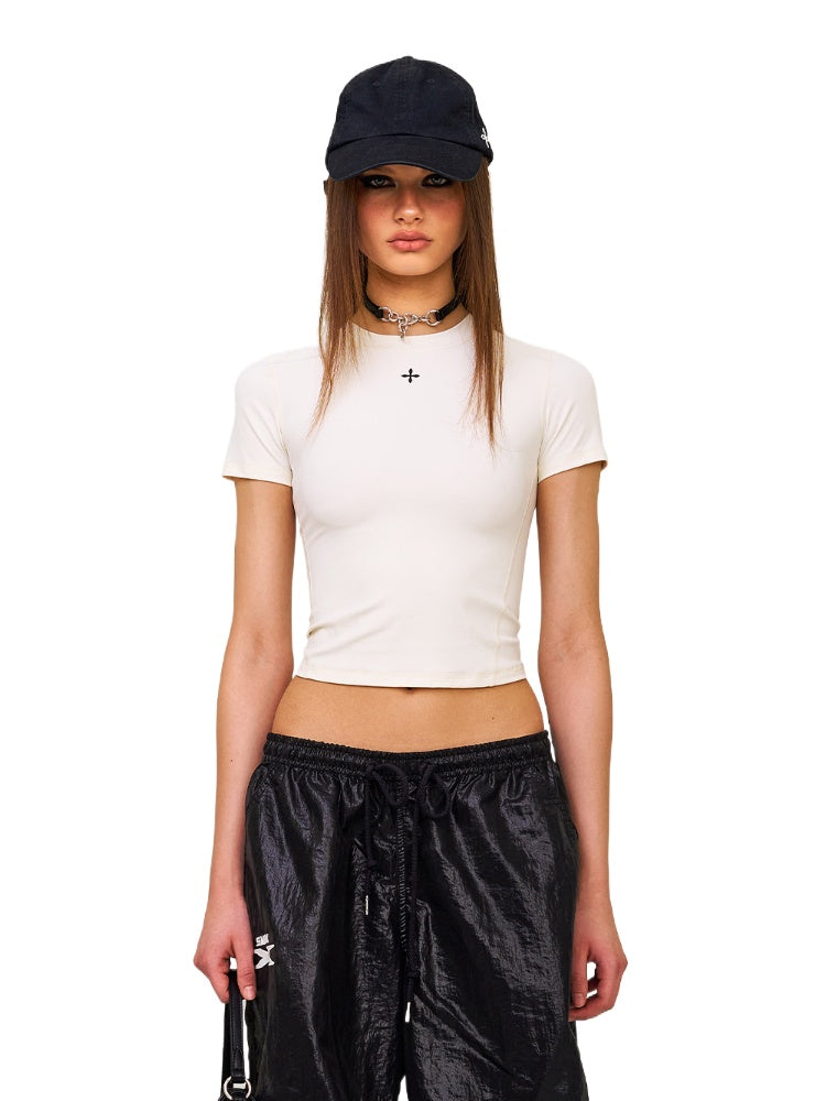 Cross Shaped Slim Fit T-shirt Base Shirt - CHINASQUAD