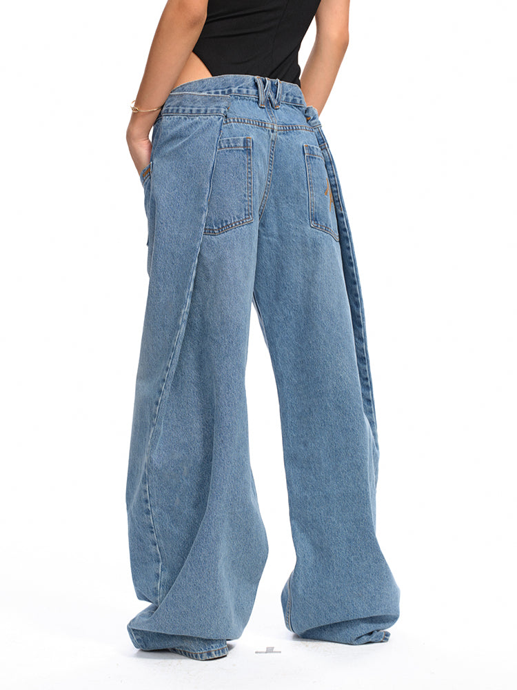 Washed Reversed - Pocket Jeans - CHINASQUAD