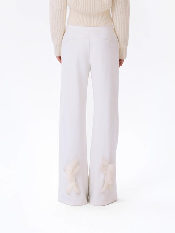 High-Waist Flared Sweatpants