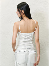 Lace-Style Spaghetti Strap Tank Top - CHINASQUAD