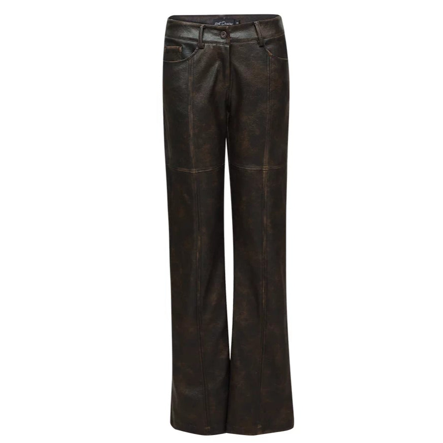 Detachable Two-Way Leather Skirt–Pants