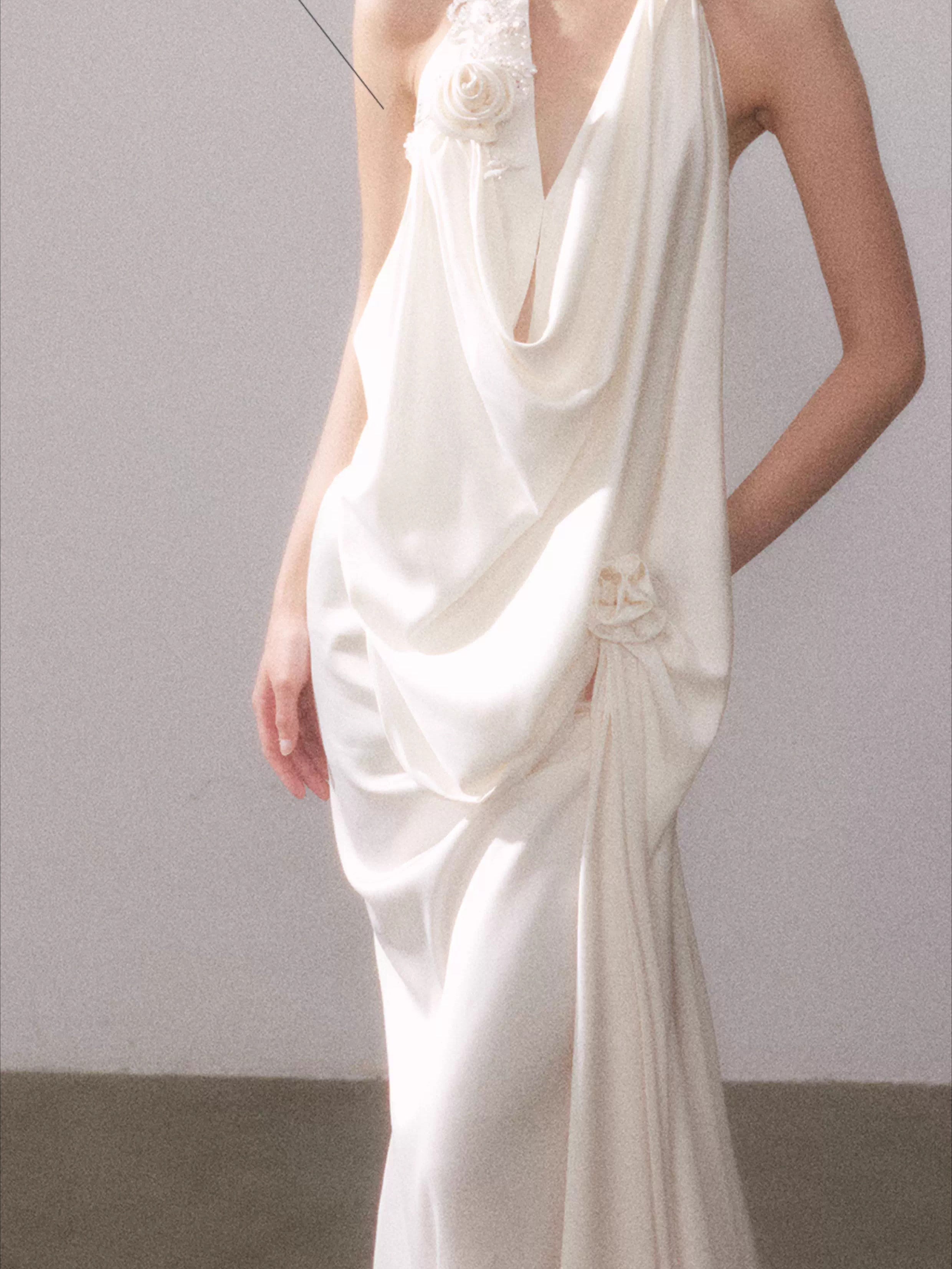 Tyndall Muse Satin Glow Maxi Dress