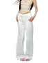Satin Waist Bow Pearl Casual Pants - CHINASQUAD