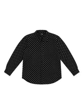 Black Oversized Cotton Shirt - CHINASQUAD